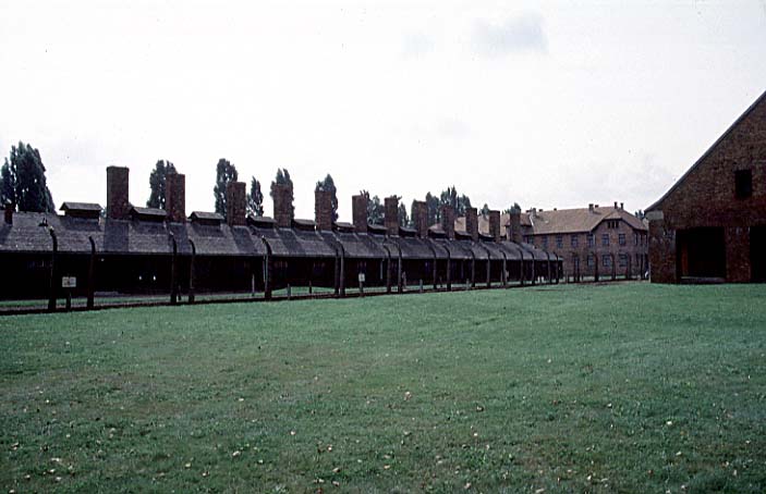 Poland photos - Auschwitz I - View from Outside - color
