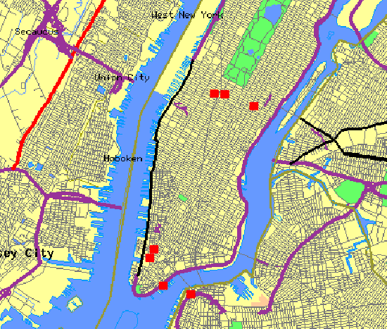 Clickable Map of Manhattan