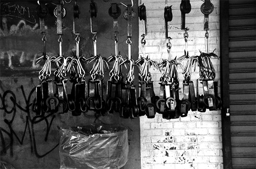 New York City photos -Greenwich Village - Meat Packaging District - Hooks